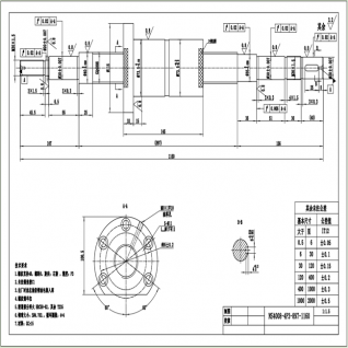 Customized special shape ball screw short processing time for girnding machine 